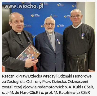 Aż dziwne że samego Rydzyka nie odznaczył
