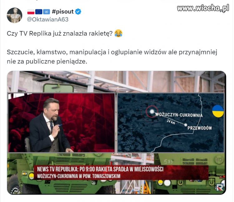 To samo, co w TVpis, ale przynajmniej nie za publiczne pieniądze.