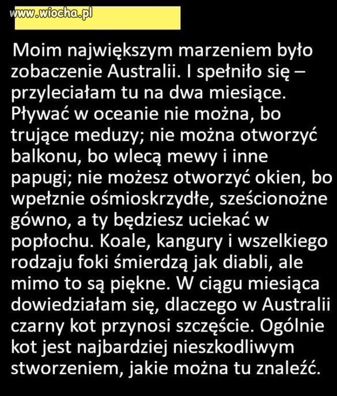 Dwa miesiące w Australii
