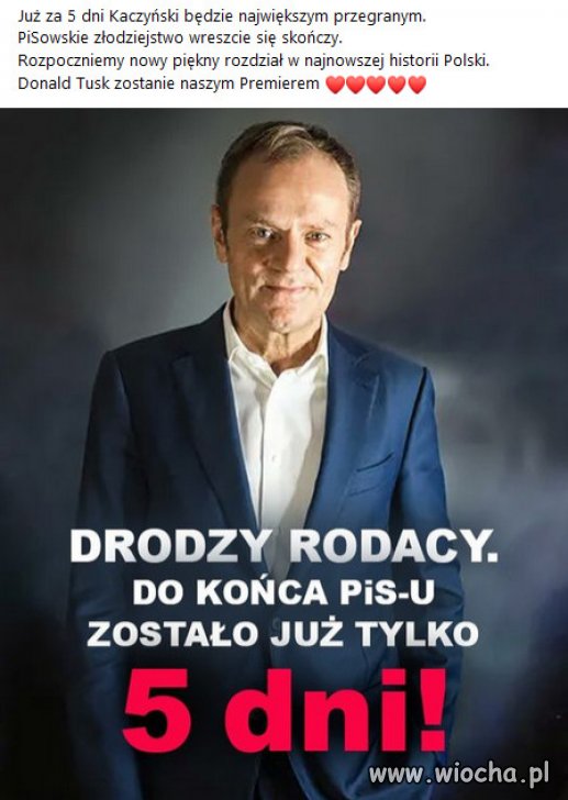 Jeszcze tylko 5 dni. Gratulacje.