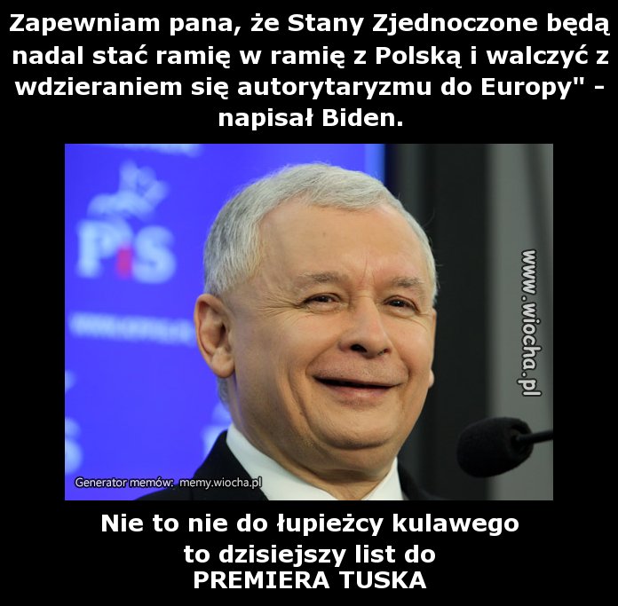 Zapewniam pana, że Stany Zjednoczone będą nadal