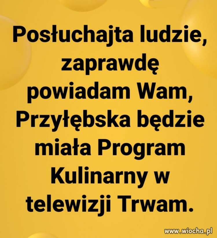 "Trybunał kulinarny trwam i trawię."- oto tytuł tego programu