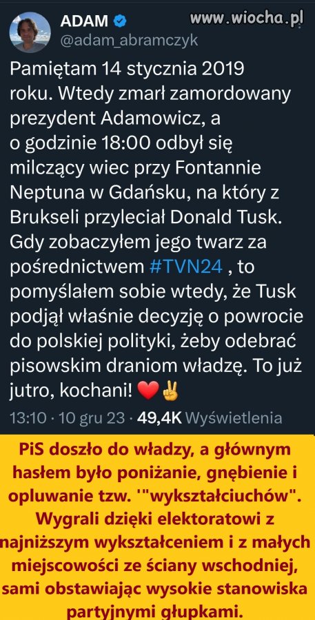 To wyjątkowy człowiek i świetny polityk.