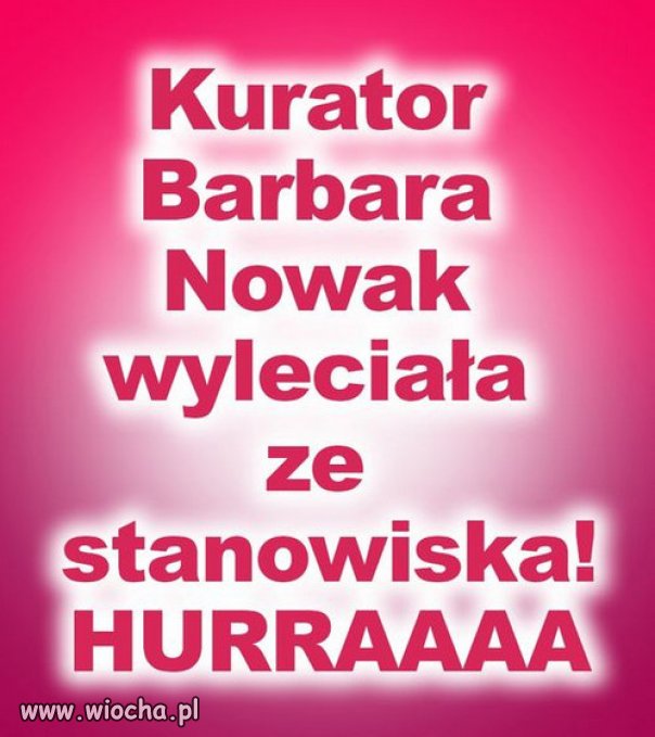 świetna wiadomość!! żadne modlitwy nie pomogły dewotce!