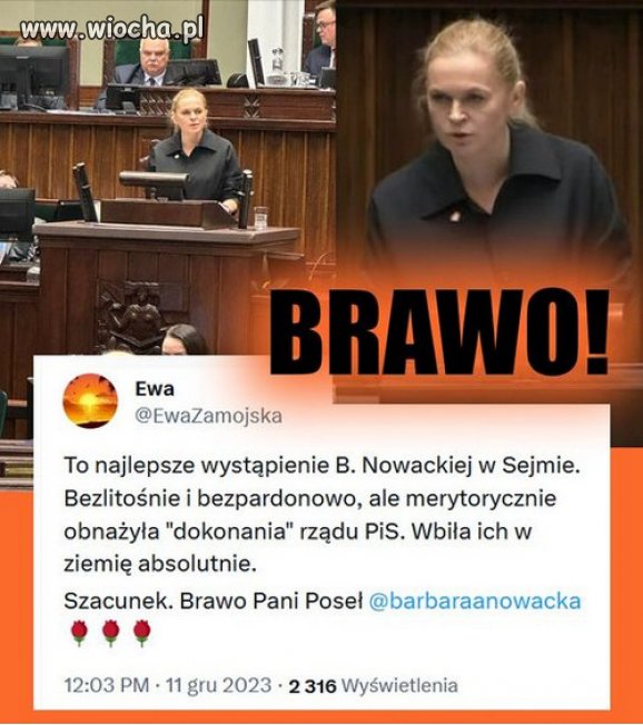 Dziekujemy. Wielki szacunek dla Pani.