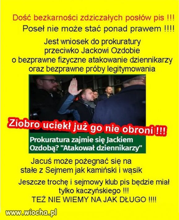 Z dnia na dzien, zmiejsza sie ilosc pOslow Kaczynskiego!