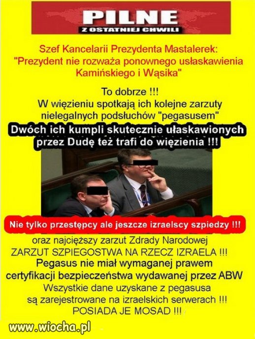 Kiedy nie mógł zastosować prawa łaski - ułaskawił. Kiedy może - nie chce.