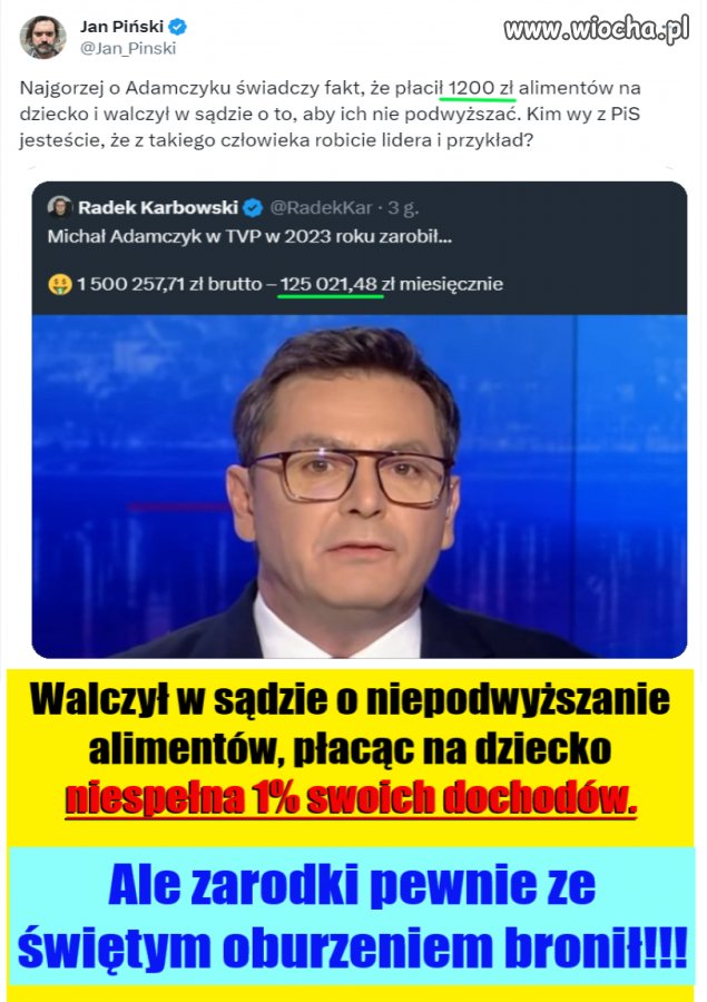 Na podwyższenia alimentów na dziecko to było za mało ...