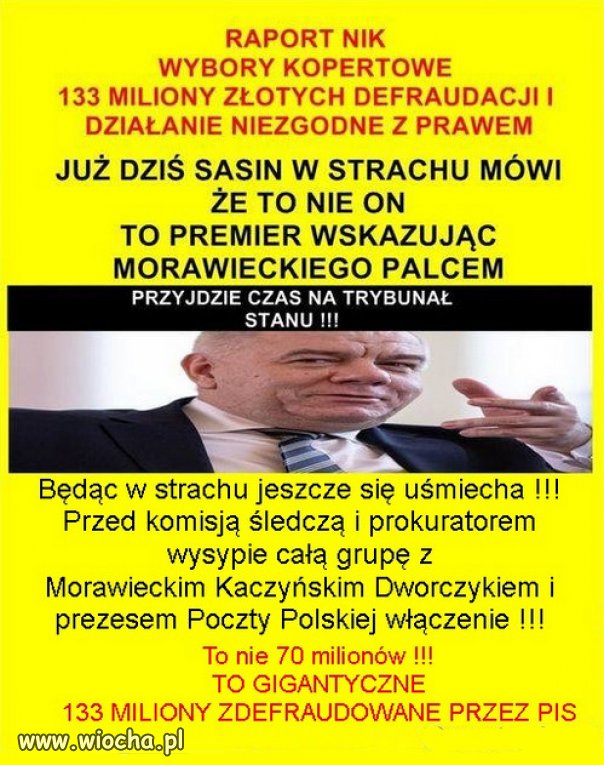 Wybory kopertowe Morawiecki Sasin !!!