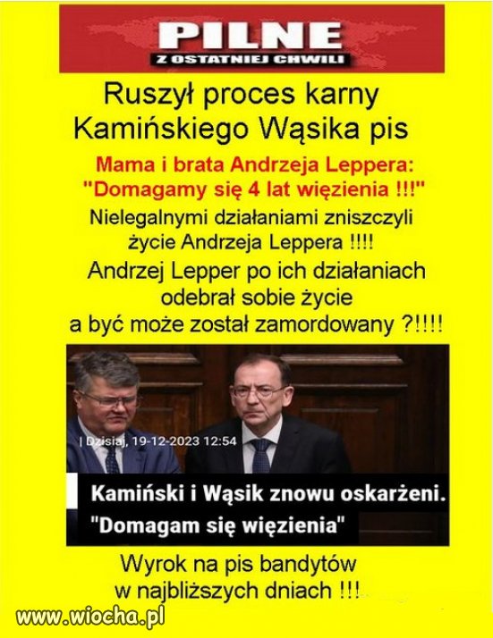 Oj będzie się działo...mają kwity na wielu!