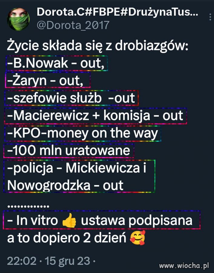 Tylko dwa dni za nami a już tyle dobrych wieści 