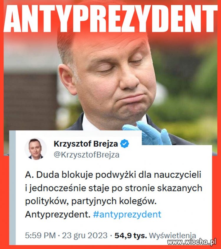 To nie jest nasz prezydent tylko PiSu