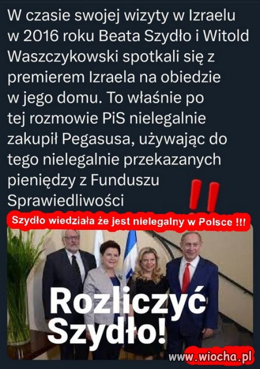 Szydło wiedziała że pegasus jest nielegalny w Polsce !!!