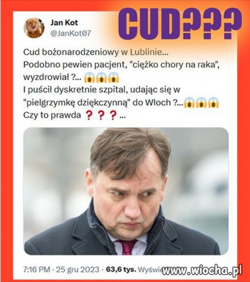 Kolejny "cud" Mejzy i Rydzyka...