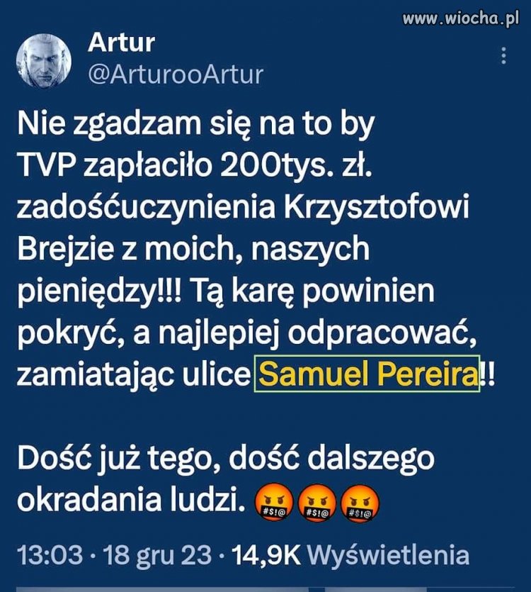 Ja też się na to nie zgadzam. 