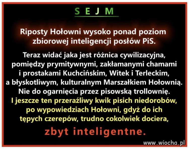 A Witkowej to się nie podoba, bo teraz dopiero widać jak to powinno wyglądać