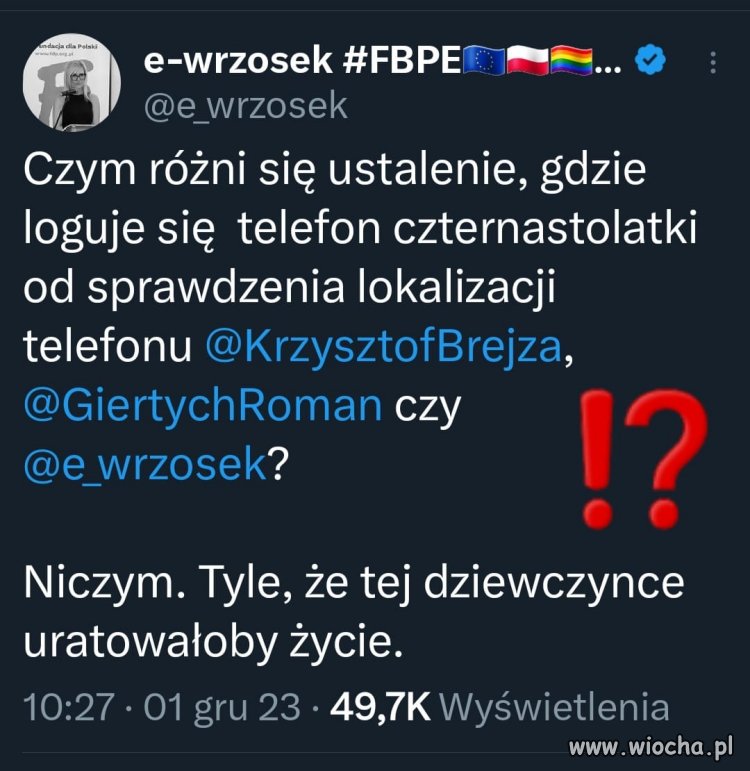 Drążyć temat, nie pozwolić, żeby procedura była ważniejsza niż życie... 