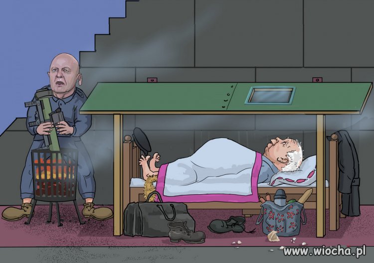 Jarozbaw już pod swoimi schodami...