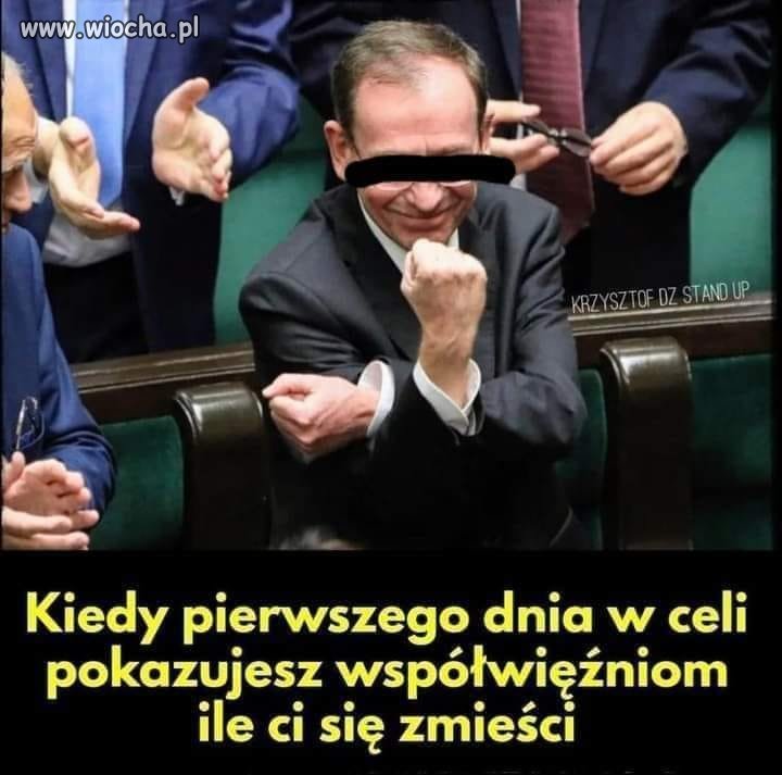 Rzucił wyzwanie kolegom z celi ...