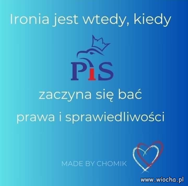 Ironia jest wtedy 