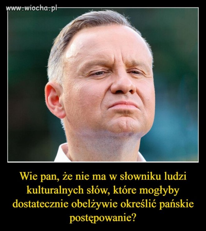 Nie wie, bo skąd ma wiedzieć? Masztalerek mu nie..