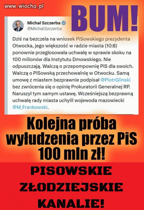 Pisowskie ścierwa nie mają umiaru