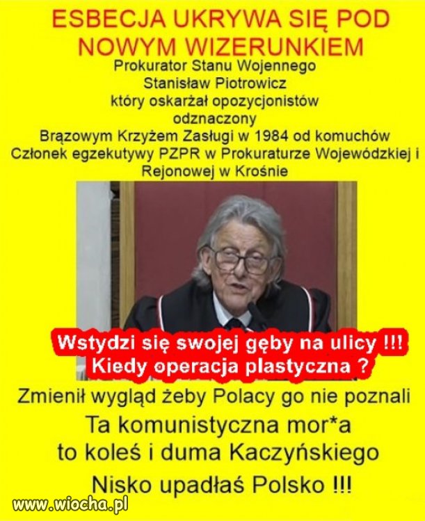 Prokurator Piotrowicz zmienił wizerunek !!!