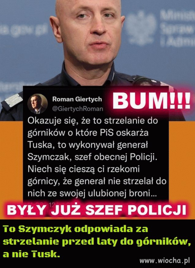 Łysy pajac, a nie policjant