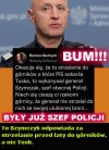 Łysy pajac, a nie policjant
