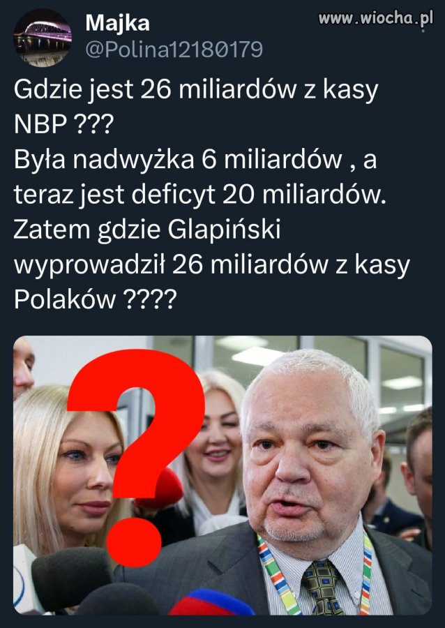 Trzeba Glapińskiego o to zapytać 