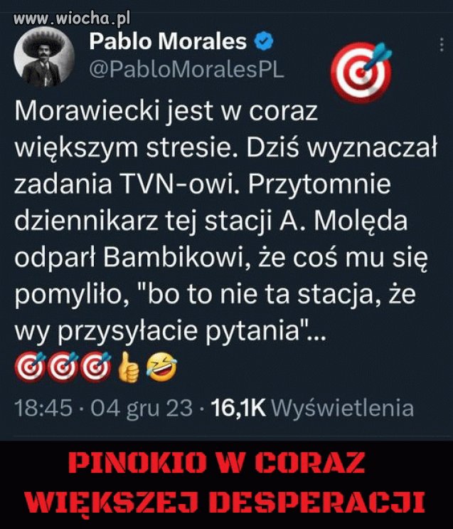 Pinokio już nie wie co robi