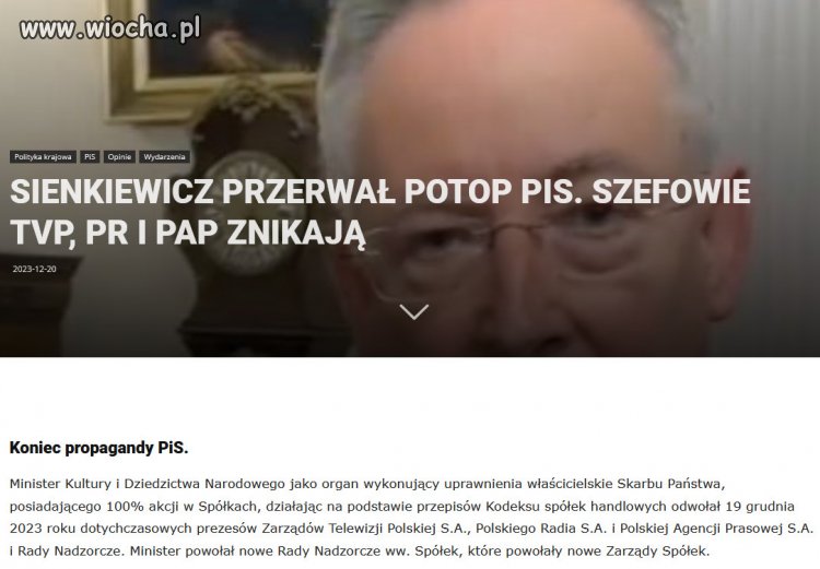 Koniec bolszewickiej propagandy, zlodziei i oszustow PiSu!!!