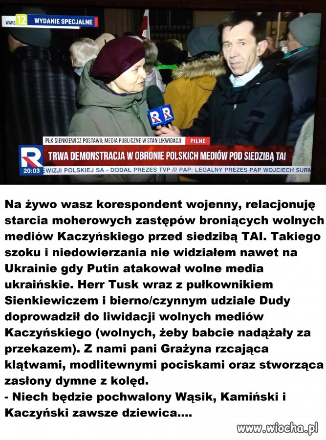 Zamach na wolne i niezależne media Kaczora