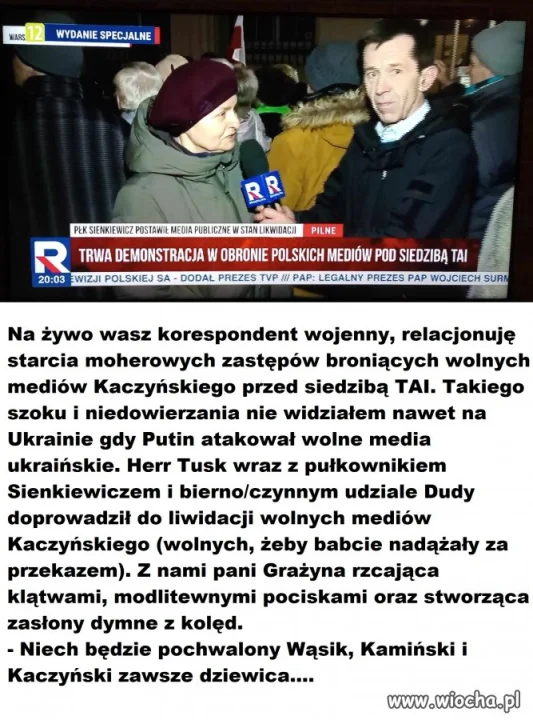 Zamach na wolne i niezależne media Kaczora