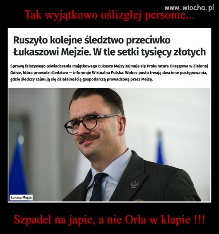 Taką mendę to tylko PiS mógł przytulić. Tam pasuje