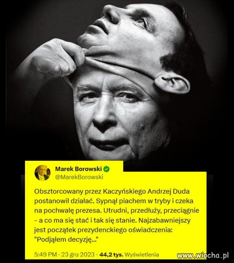 On już tak nisko upadł, że zupełnie mnie to nie dziwi.