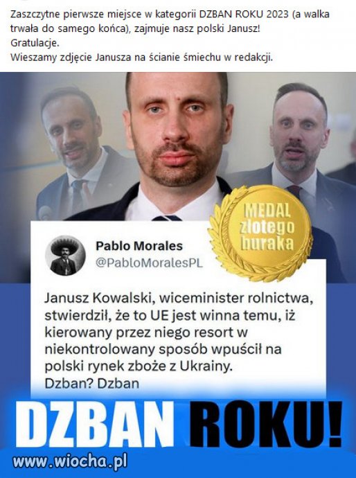Przypuszczam, że wygra kilka lat z rzędu 