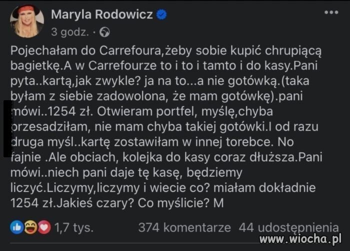 Przygody milionerki w Carrefourze 