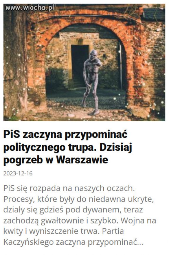 PiS się rozpada na naszych oczach. "no money no honey"