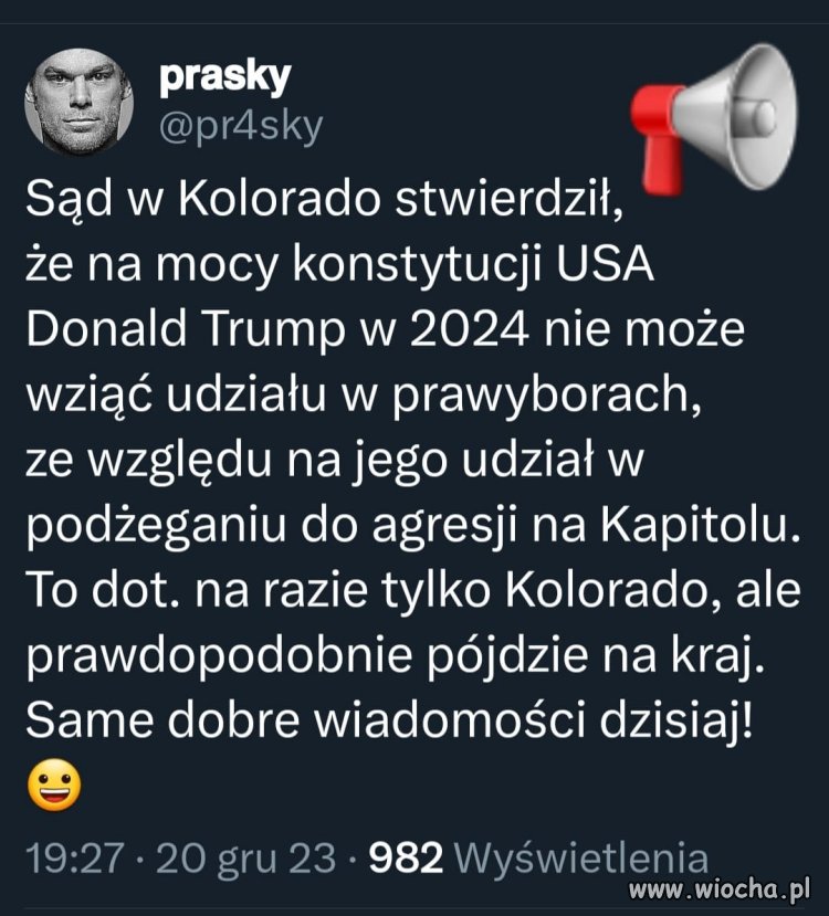 Bardzo dobra wiadomość 