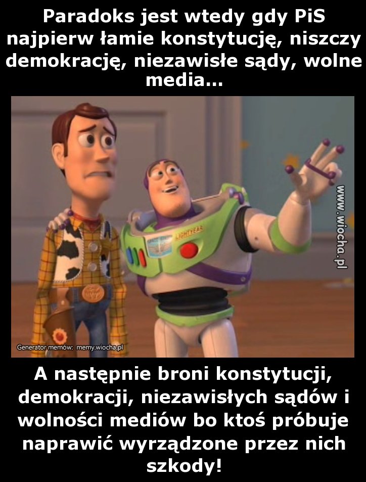 Paradoks jest wtedy gdy PiS najpierw łamie