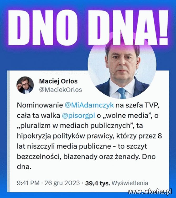Orłoś jak zawsze celnie