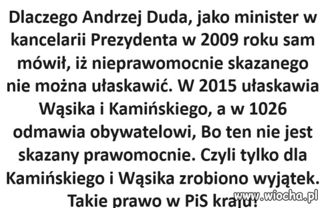 Ułaskawienie według Andrzeja Dudy