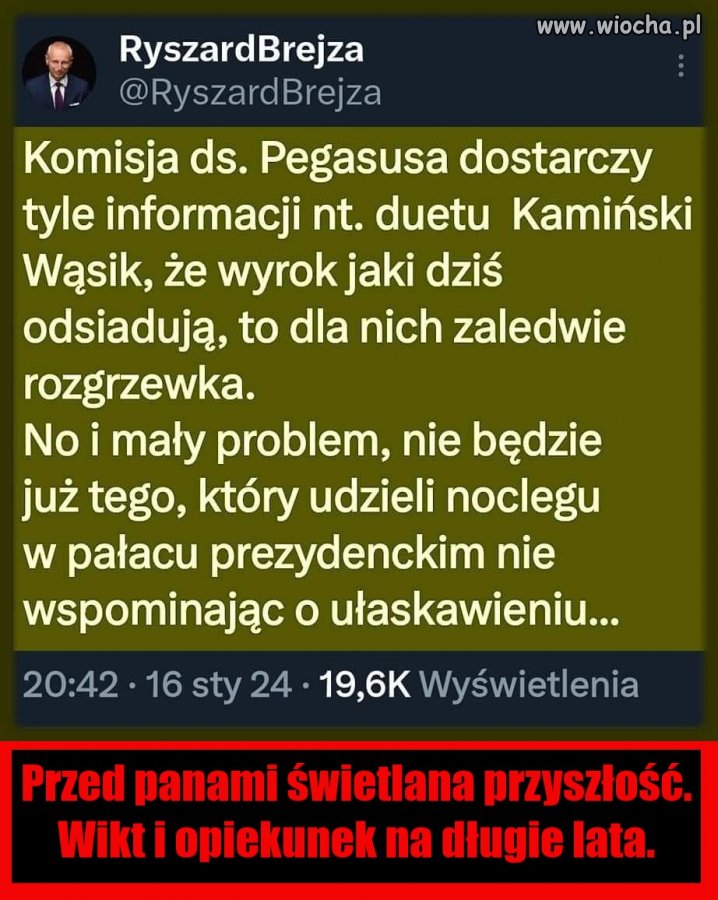 Mam taką nadzieję. Za taką Polską głosowałam.