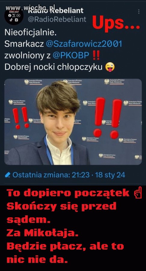 A wyobraźcie go sobie w więzieniu
