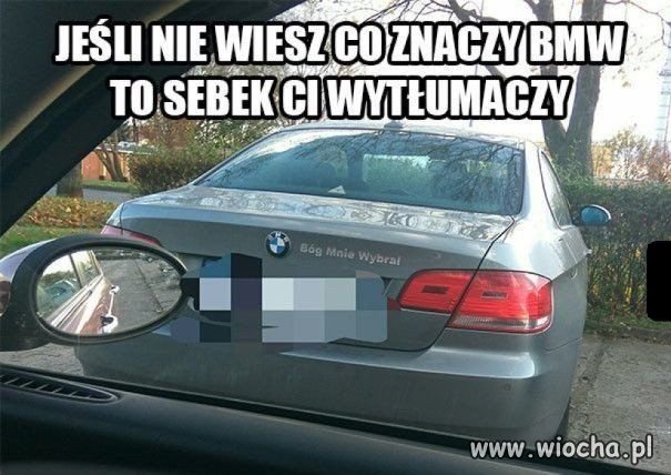Sebek i BMW.