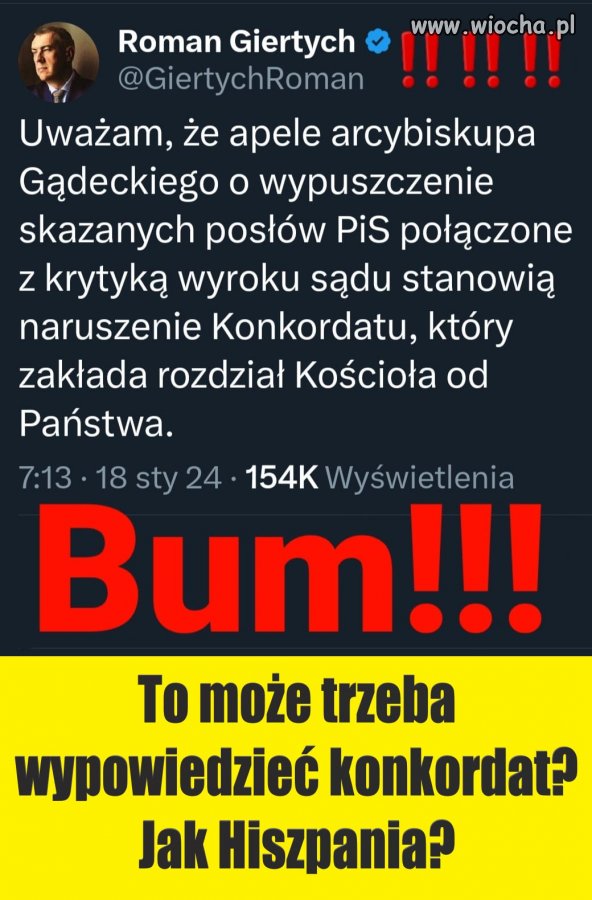 Kościół to niech się najpierw skupi na pedofilach w swoich szeregach