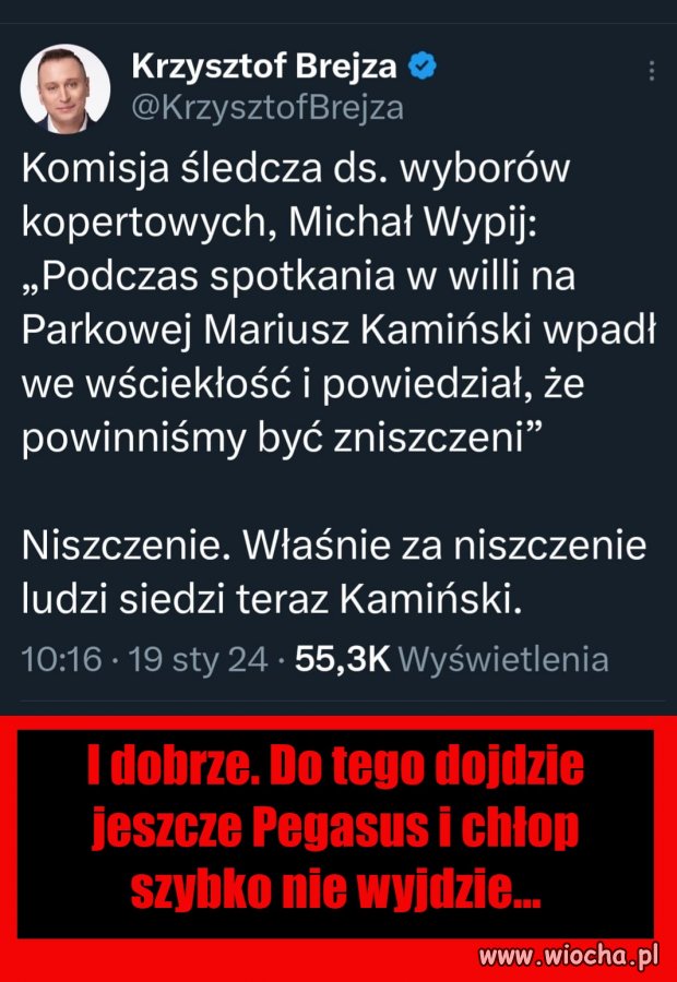 Ja czekam na akt oskarżenia dla Kaczyńskiego..