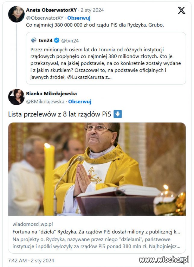 Pazerny oligarcha Kaczyńskiego. Alleluja i do kasy!