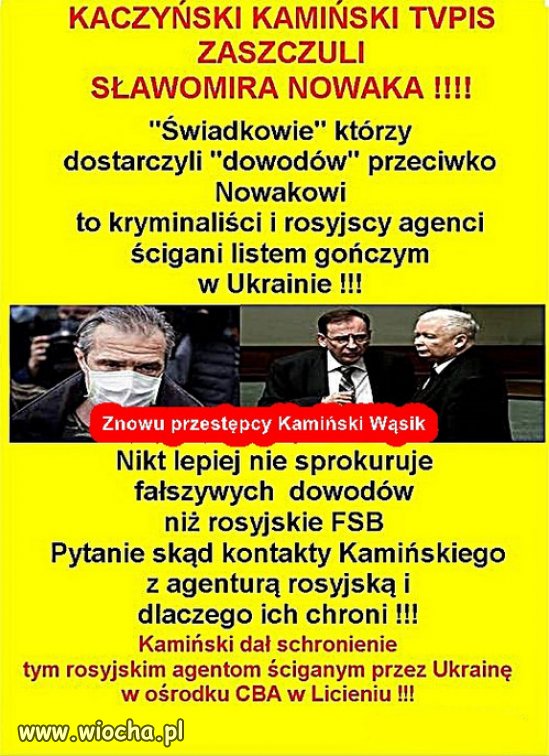 Wasik i Kaminski to UBeki Kaczynskiego z tradycjami PRL!
